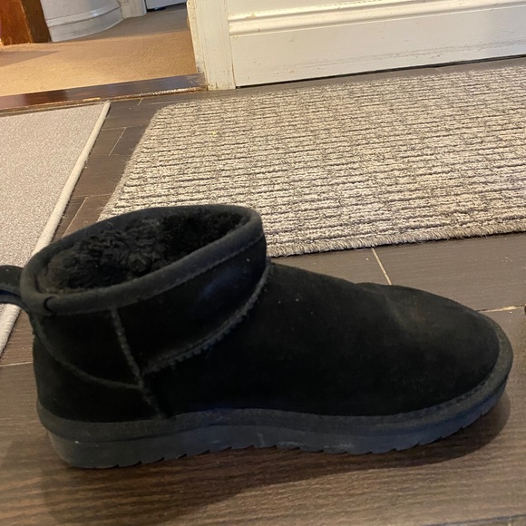 Cushionaire Suede Black Ankle Boots - Picture 5 of 8